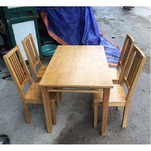 bộ bàn ghế ăn gỗ sồi